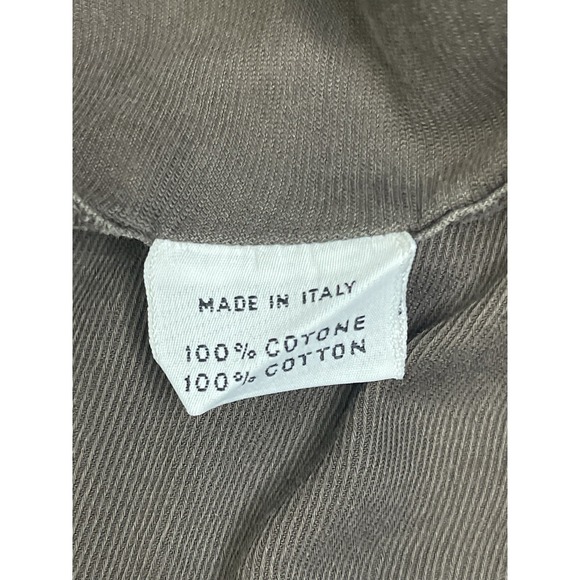 Vintage LORO PIANA Men's Agui Brown Cotton Blend Denim Sport Shirt Size S - Picture 4 of 14